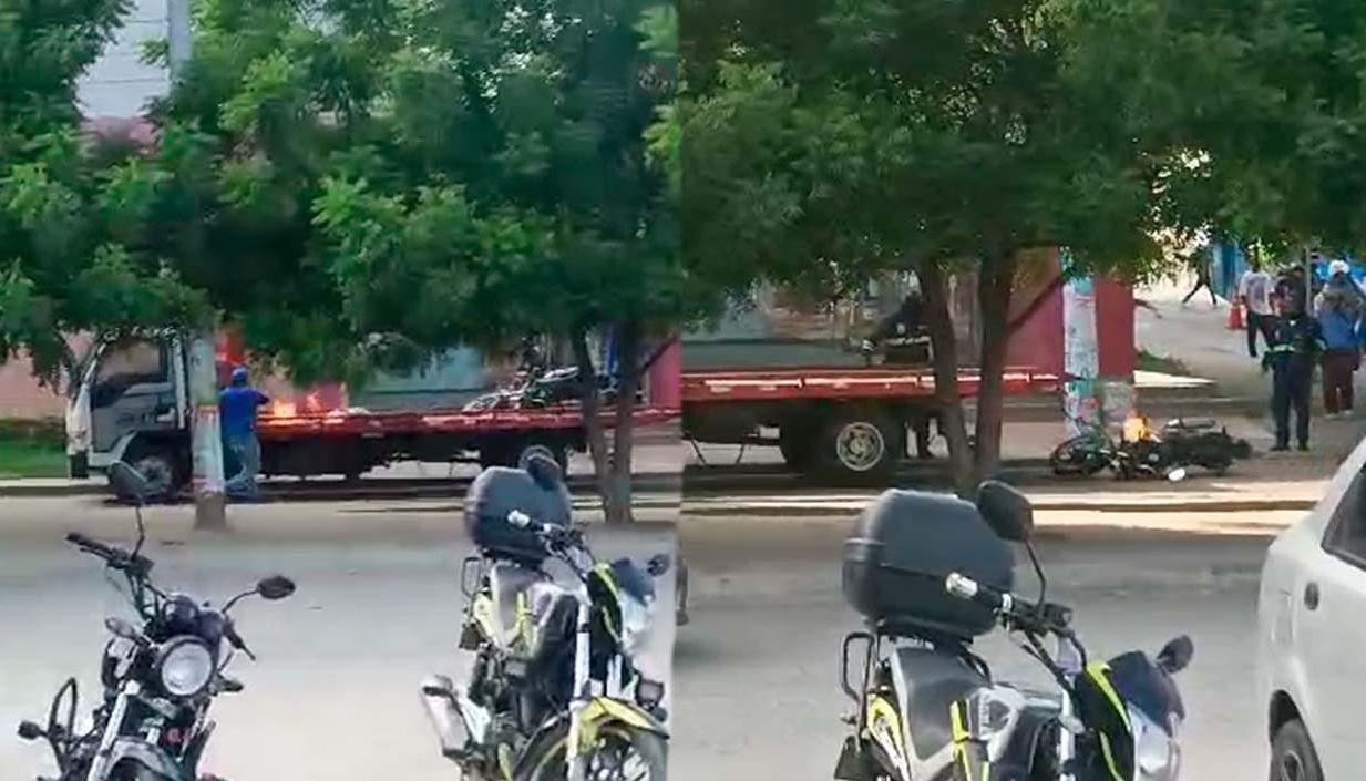 Imágenes del incendio.