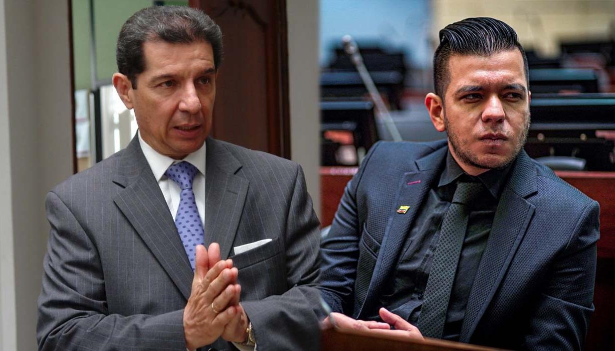 José Félix Lafaurie, vocero del Gobierno en diálogos con el ELN, y senador Jota Pe Hernández.