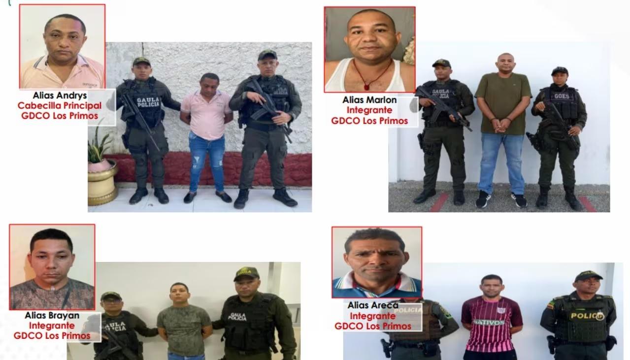 Los capturados.