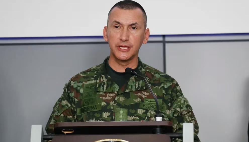 General Luis Mauricio Ospina, comandante del Ejército Nacional.