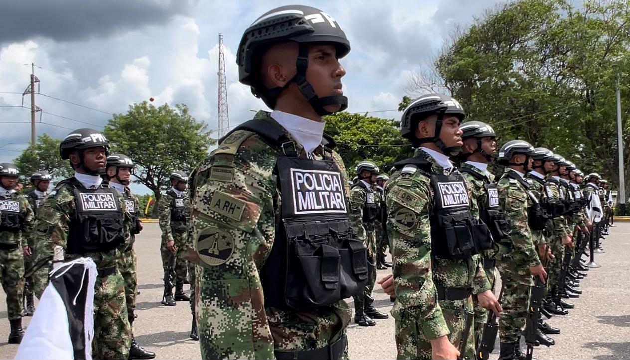 Soldados de la Policía Militar. 