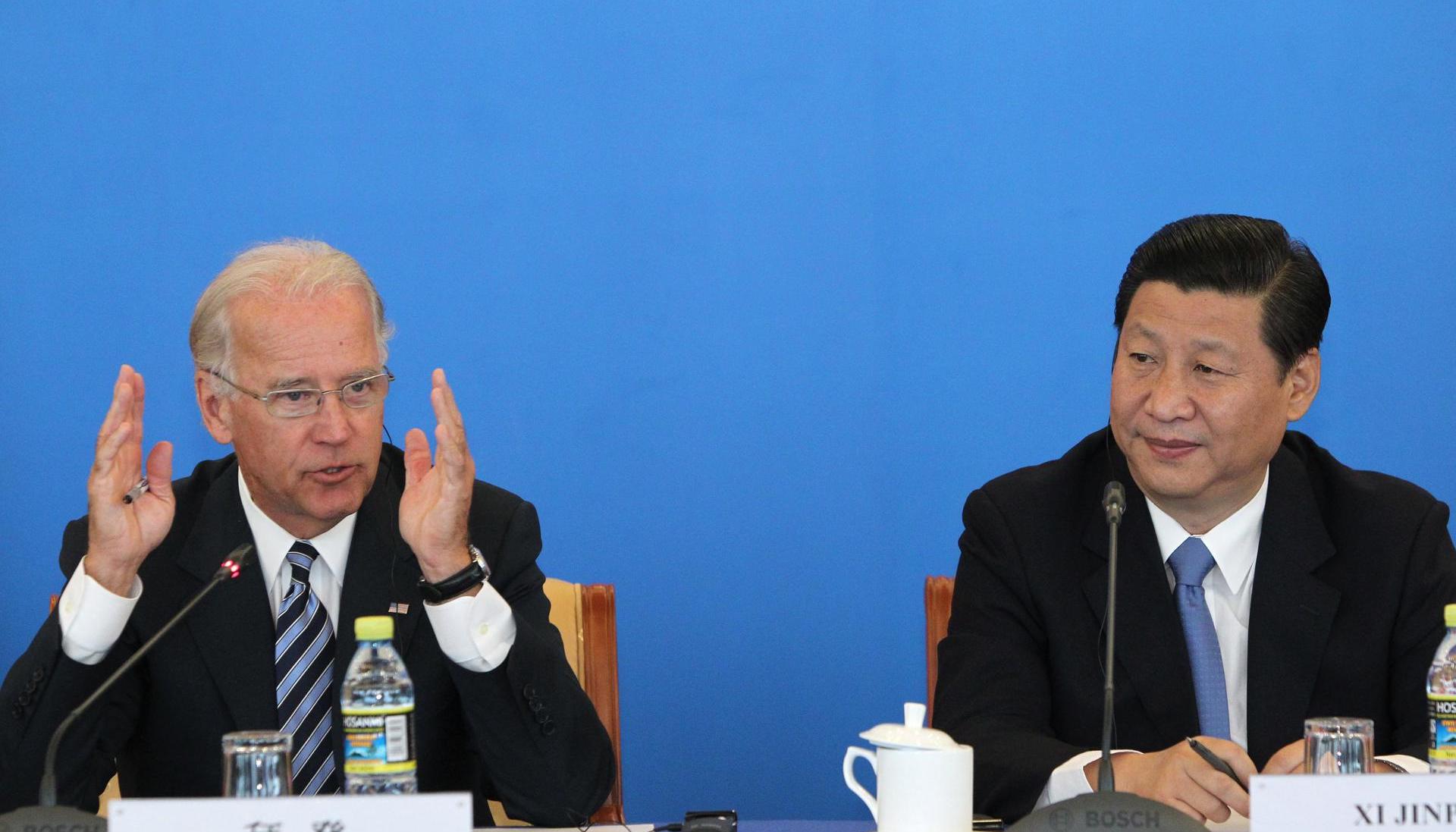 Joe Biden, presidente de Estados Unidos, y el presidente de China, Xi Jinping. 
