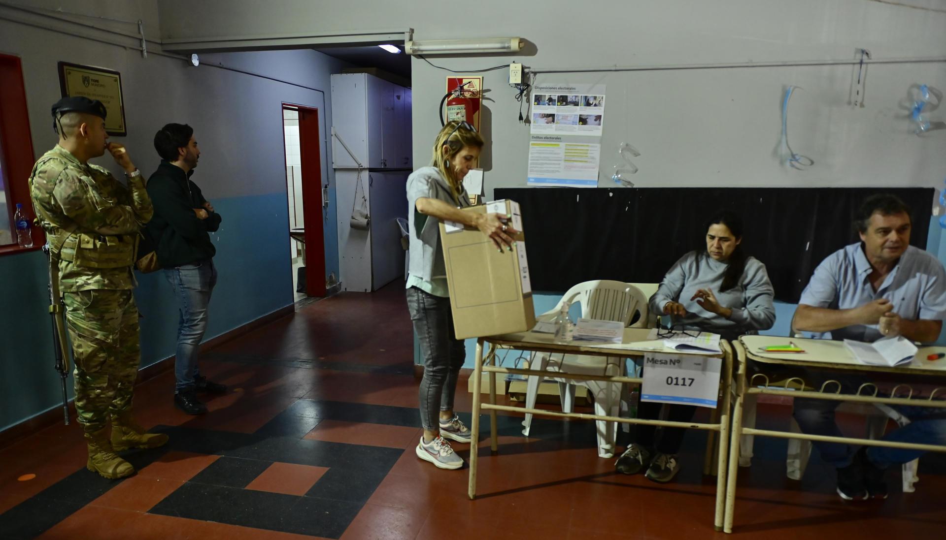 Puestos de votación en Argentina.