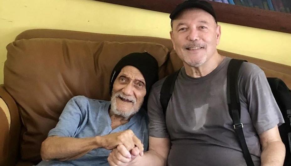 Rubén Blades junto a su papá.