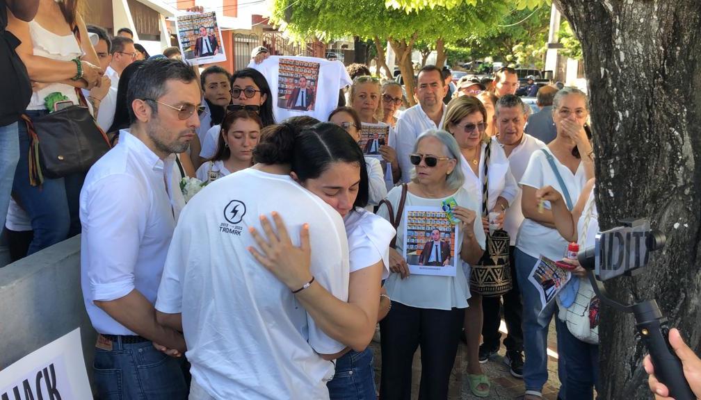 Velatón en memoria de Jack Ramírez, en Las Mercedes.