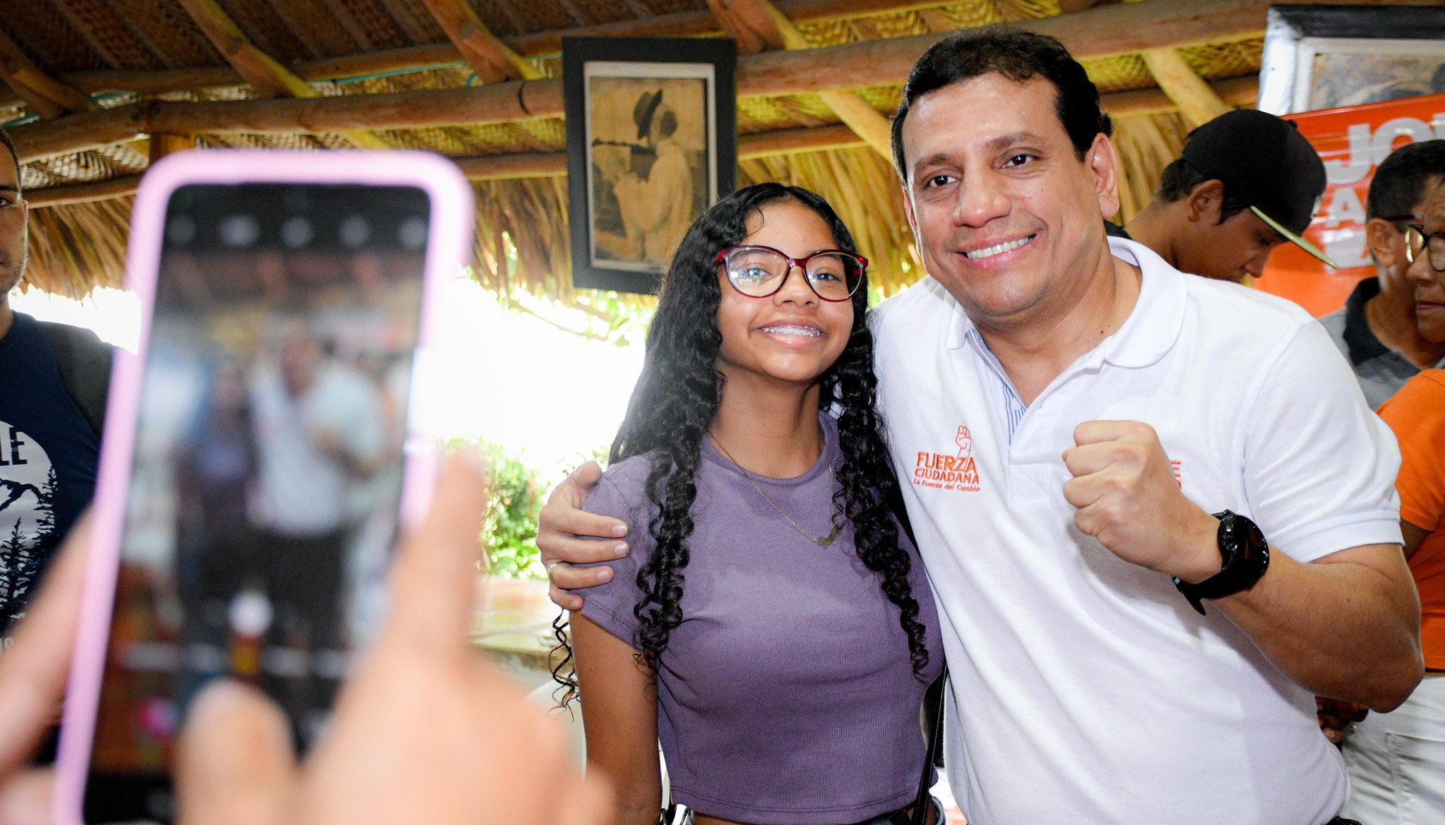 Jorge Agudelo en campaña para ser Alcalde de Santa Marta.