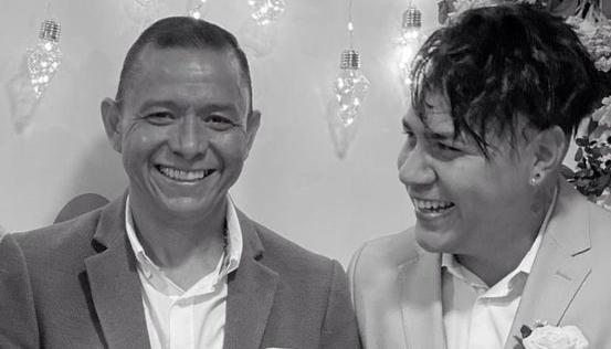 Iván René Valenciano y su hijo mayor Aldair.
