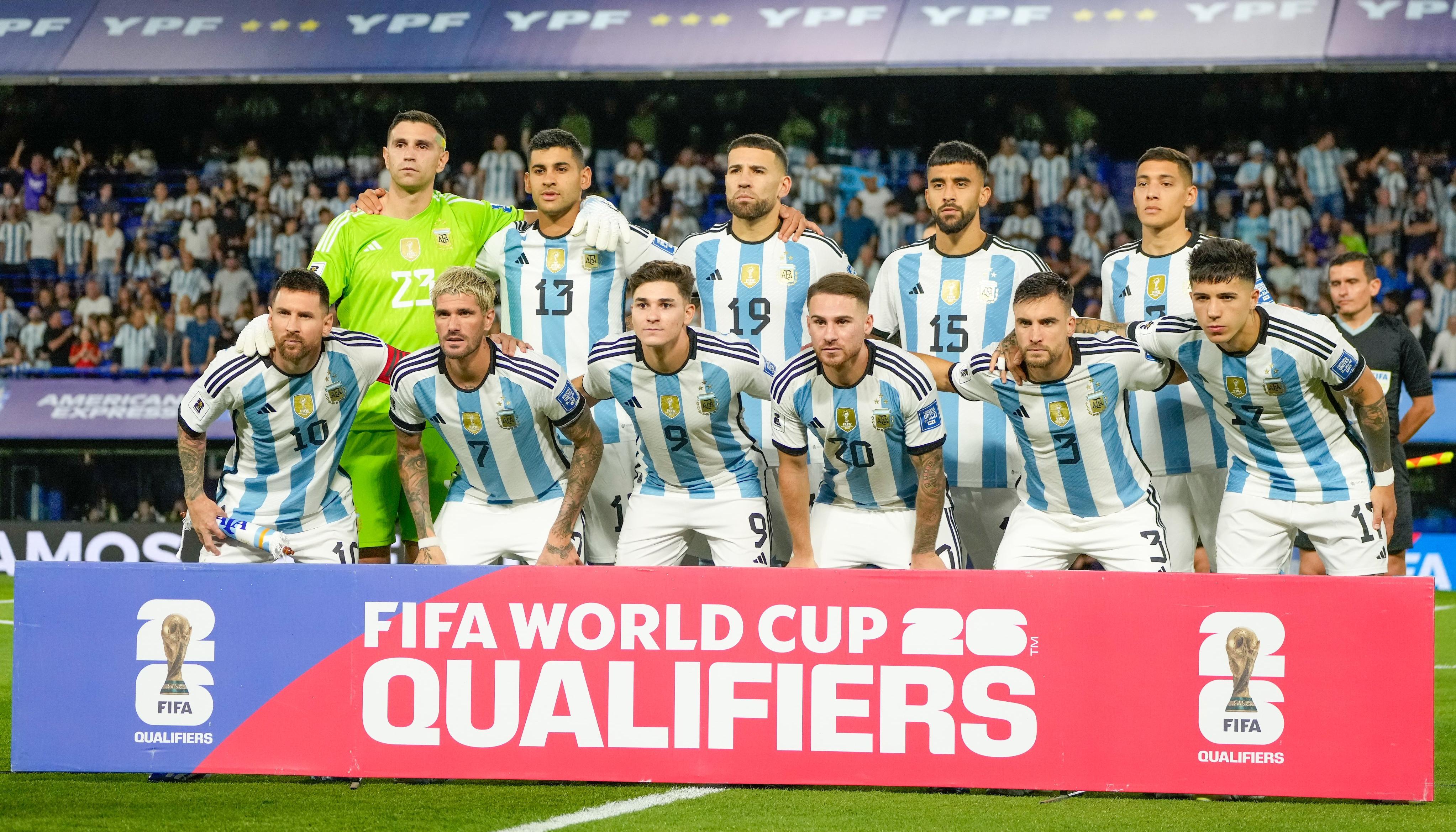 Argentina, campeón mundial y líder de la Eliminatoria Sudamericana. 
