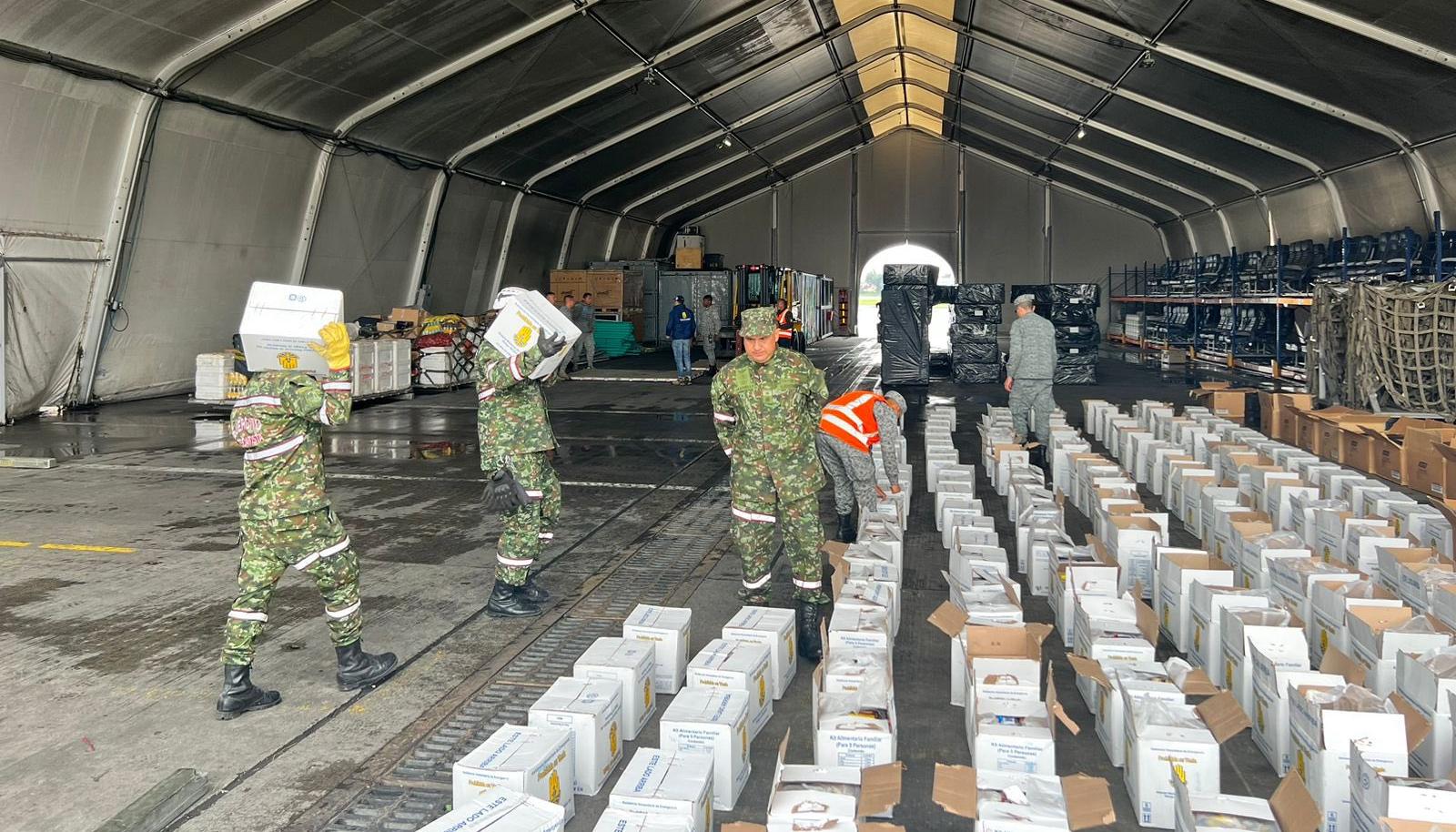 La UNGRD enviará en las próximas horas 12 toneladas de Asistencia Humanitaria de Emergencia para damnificados por invierno en San Andrés