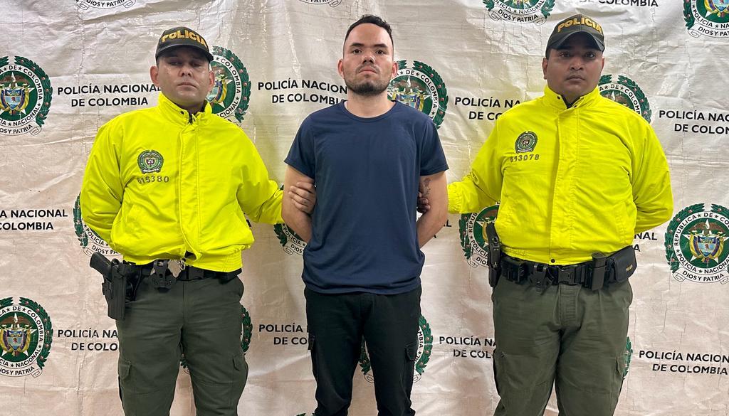 Elio Enrique Bracho Briceño, capturado por la Policía.