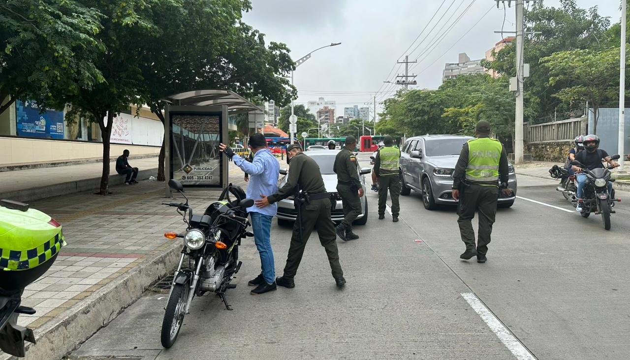 Operativos de control en las calles de la ciudad.