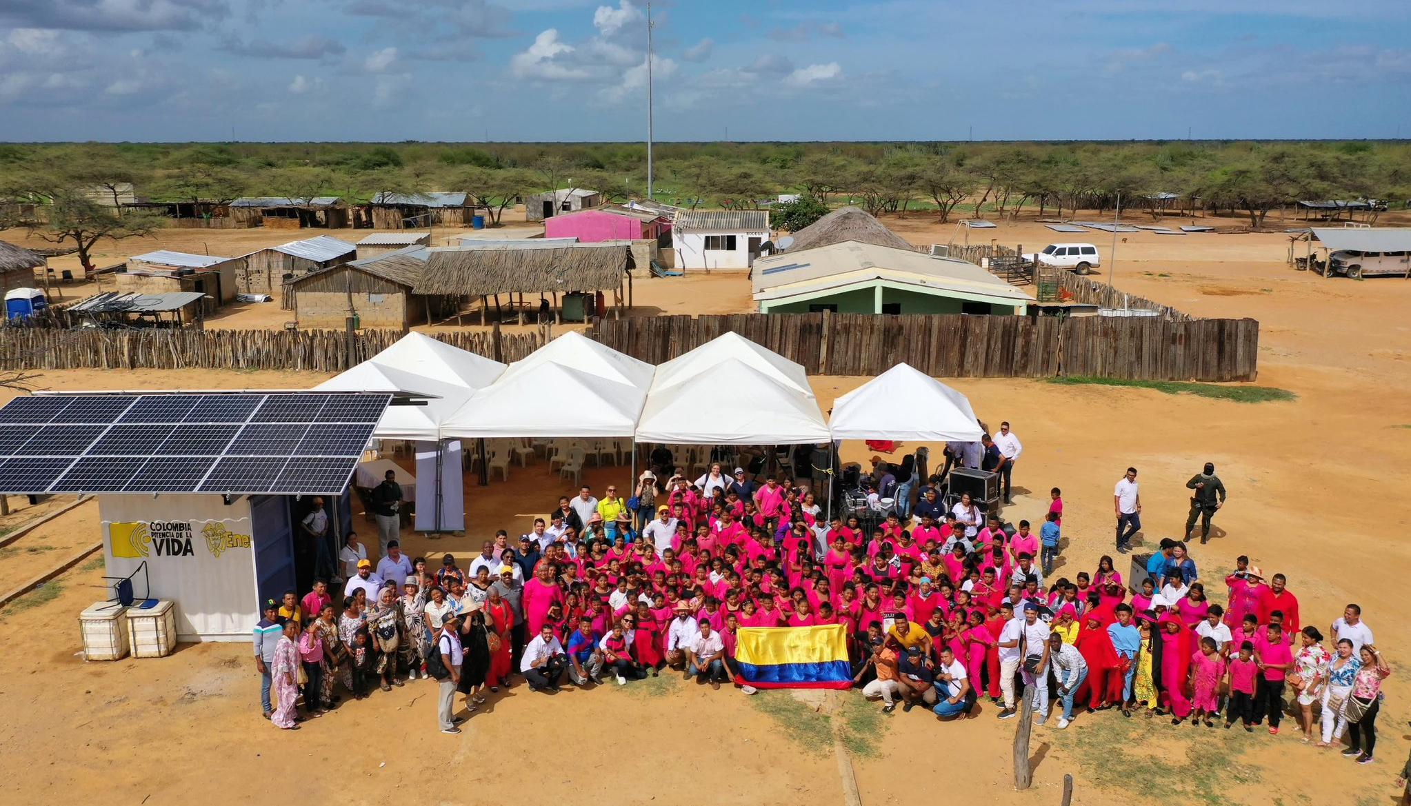 El Ministerio de Minas inauguró el programa Comunidades Energéticas que lleva energía solar a 146 rancherías de Uribia, La Guajira