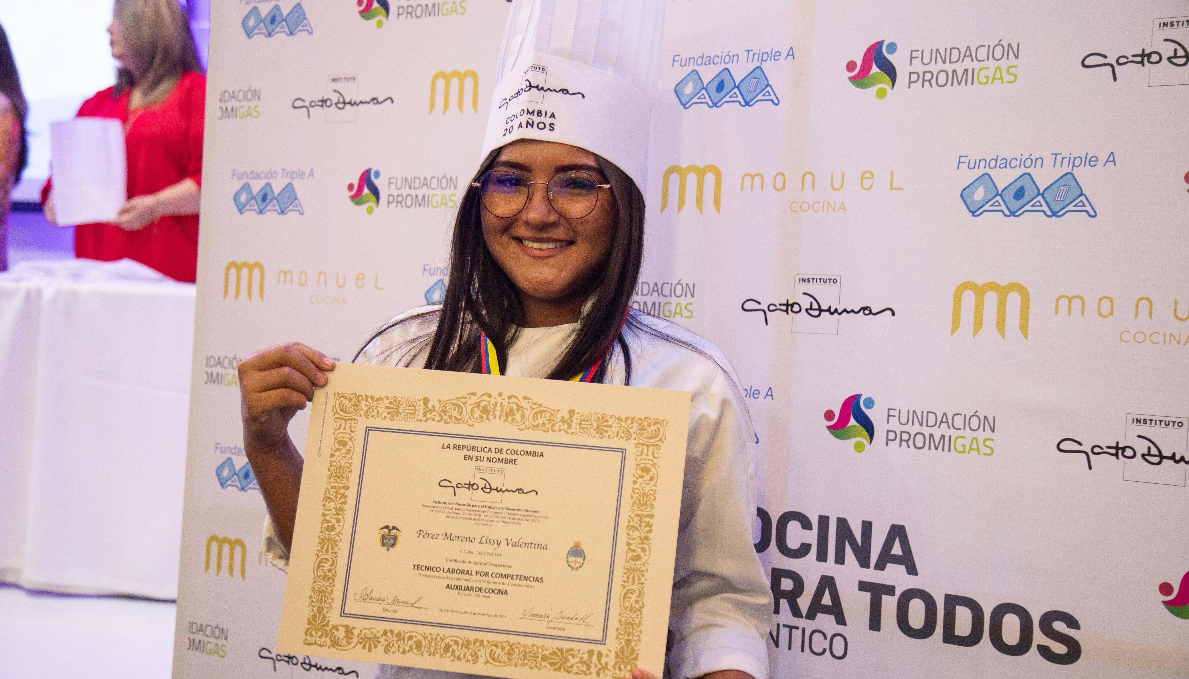 Lissy Valentina Pérez, uno de los 25 graduandos