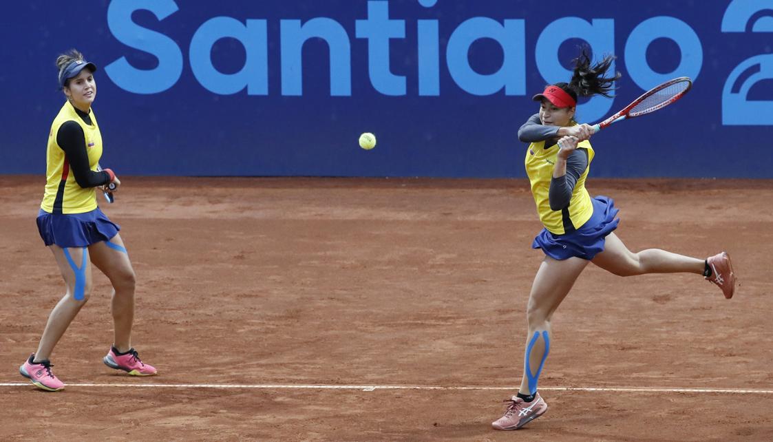 María Paulina Pérez y María Fernanda Herazo, plata en el dobles femenino de tenis.
