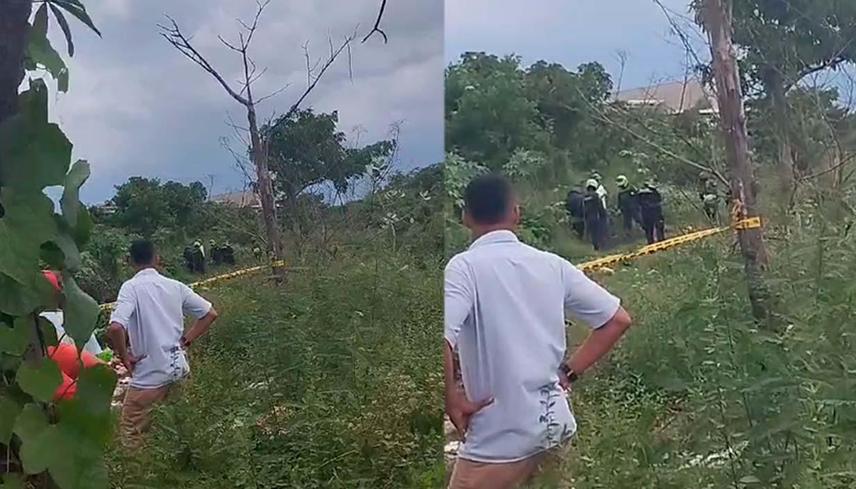 Lugar en el que fue hallado el cuerpo sin vida.