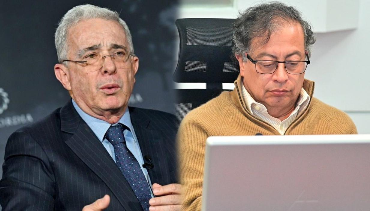 Expresidente Álvaro Uribe y Presidente de la República Gustavo Petro.