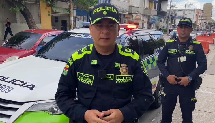 Coronel César Sarabia, Subcomandante de la Policía Metropolitana de Barranquilla.
