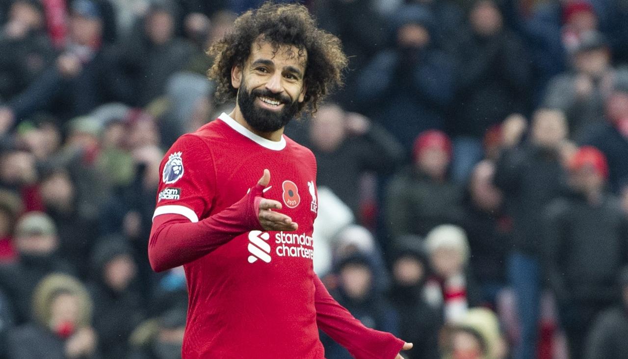 El egipcio Mohamed Salah fue autor de un doblete.  