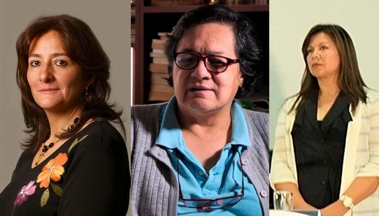 Las ternadas Ángela María Buitrago Ruiz, Amelia Pérez Parra y Luz Adriana Camargo Garzón.