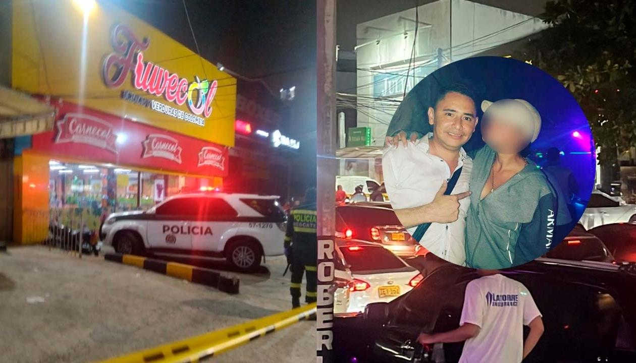 Alex Mancera fue asesinado en este local comercial de la carrera 43. 