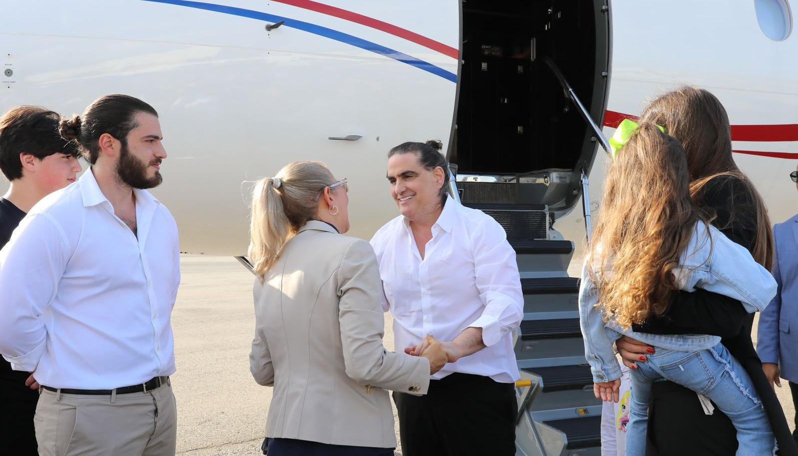 Alex Saab a su llegada a Venezuela. 