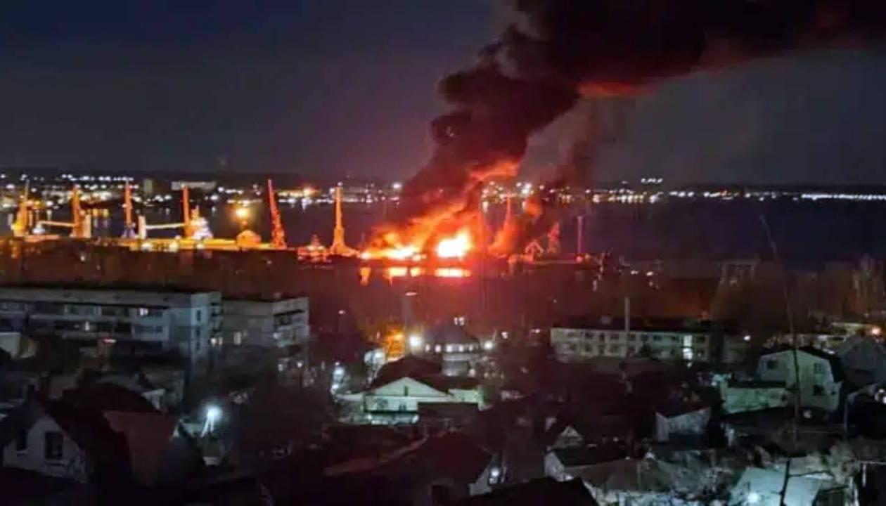 Este fue el segundo ataque que sufrió el Novocherkassk desde el inicio de la guerra.