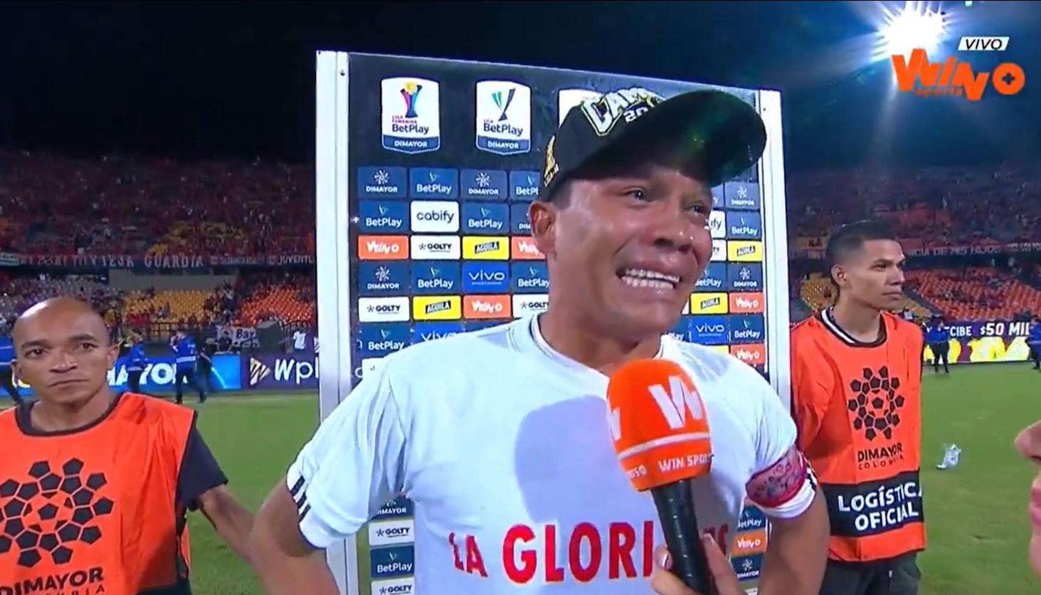 Carlos Bacca y su desahogo tras el título.