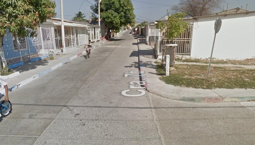 Sector donde se registró el homicidio. 