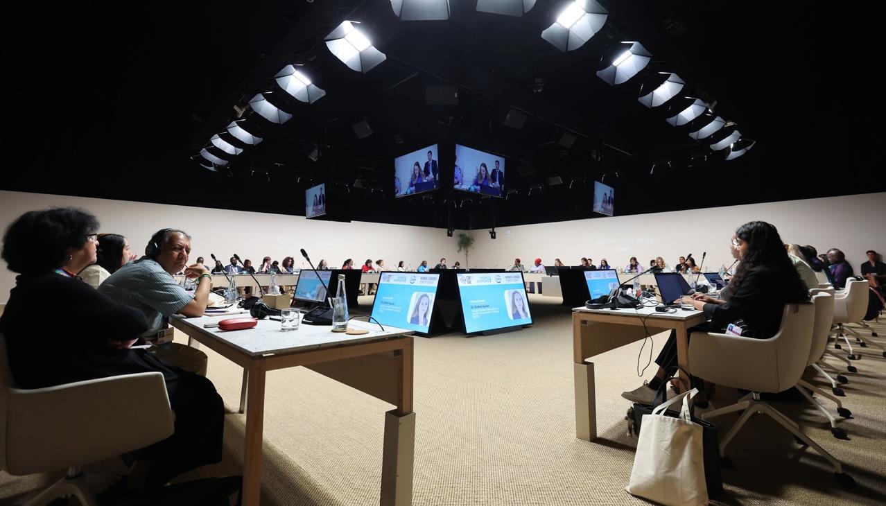 Imagen de una reunión de la COP28.