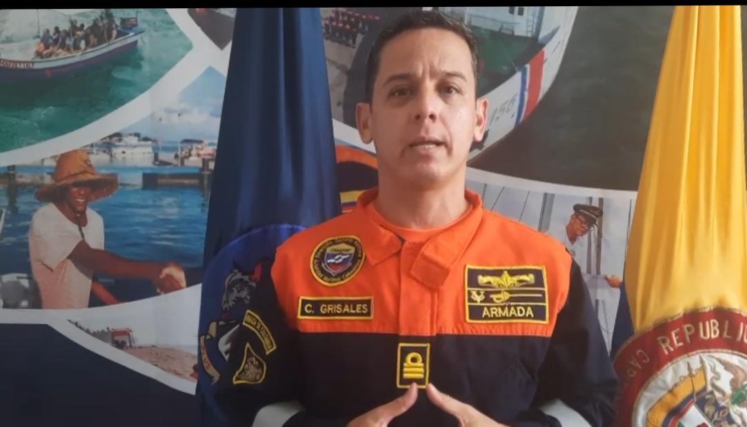 Capitán de Puerto de Santa Marta, César Grisales.