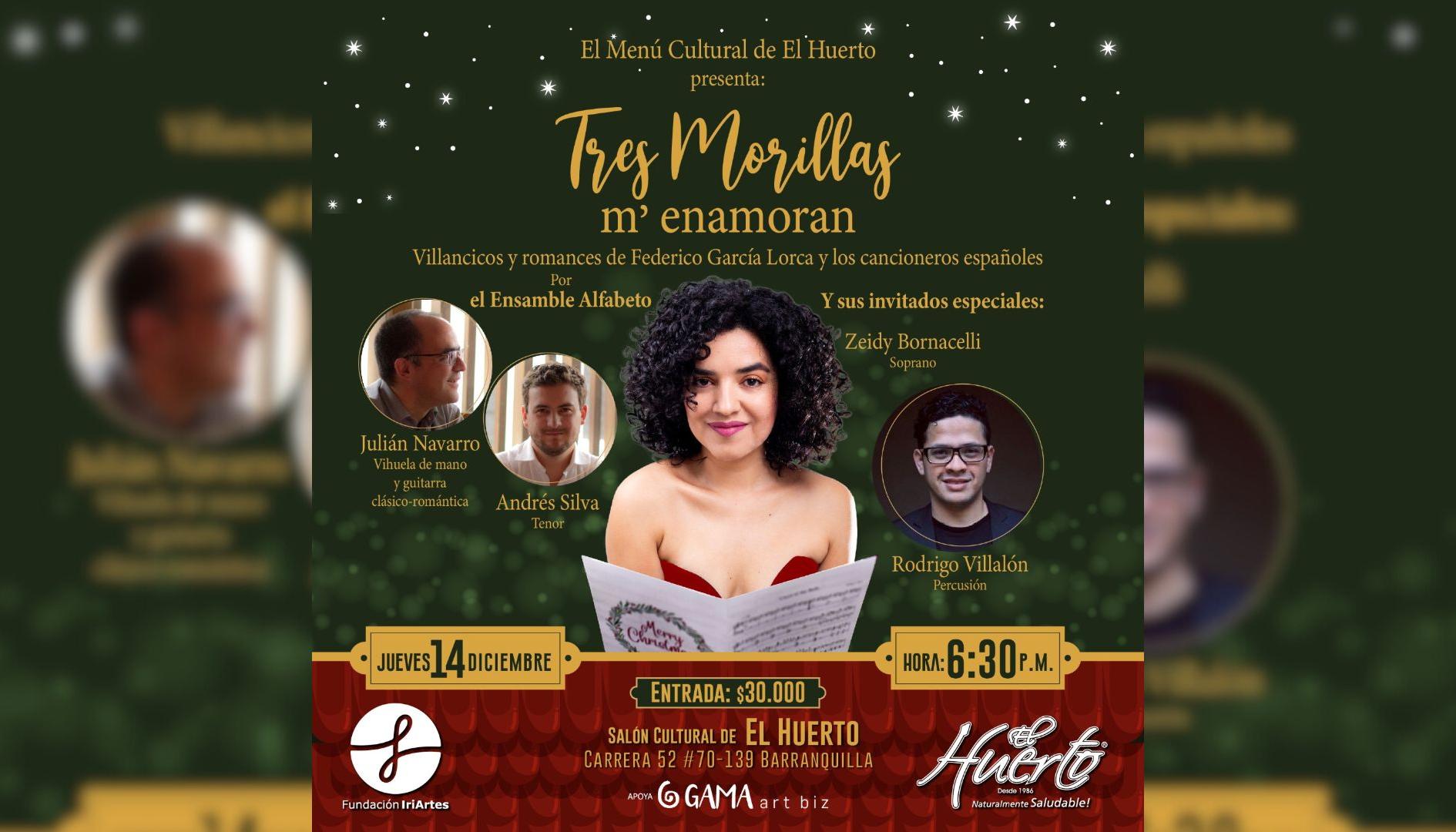 Concierto de Navidad en el restaurante El Huerto.