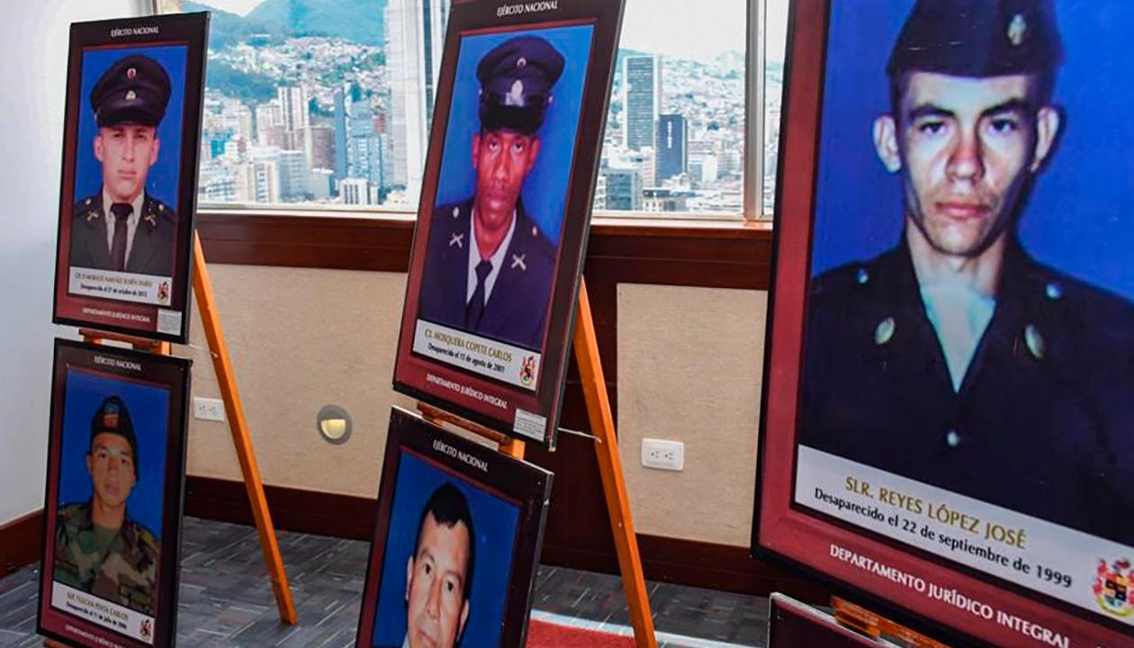 Algunos policías y militares desaparecidos durante el conflicto armado. 