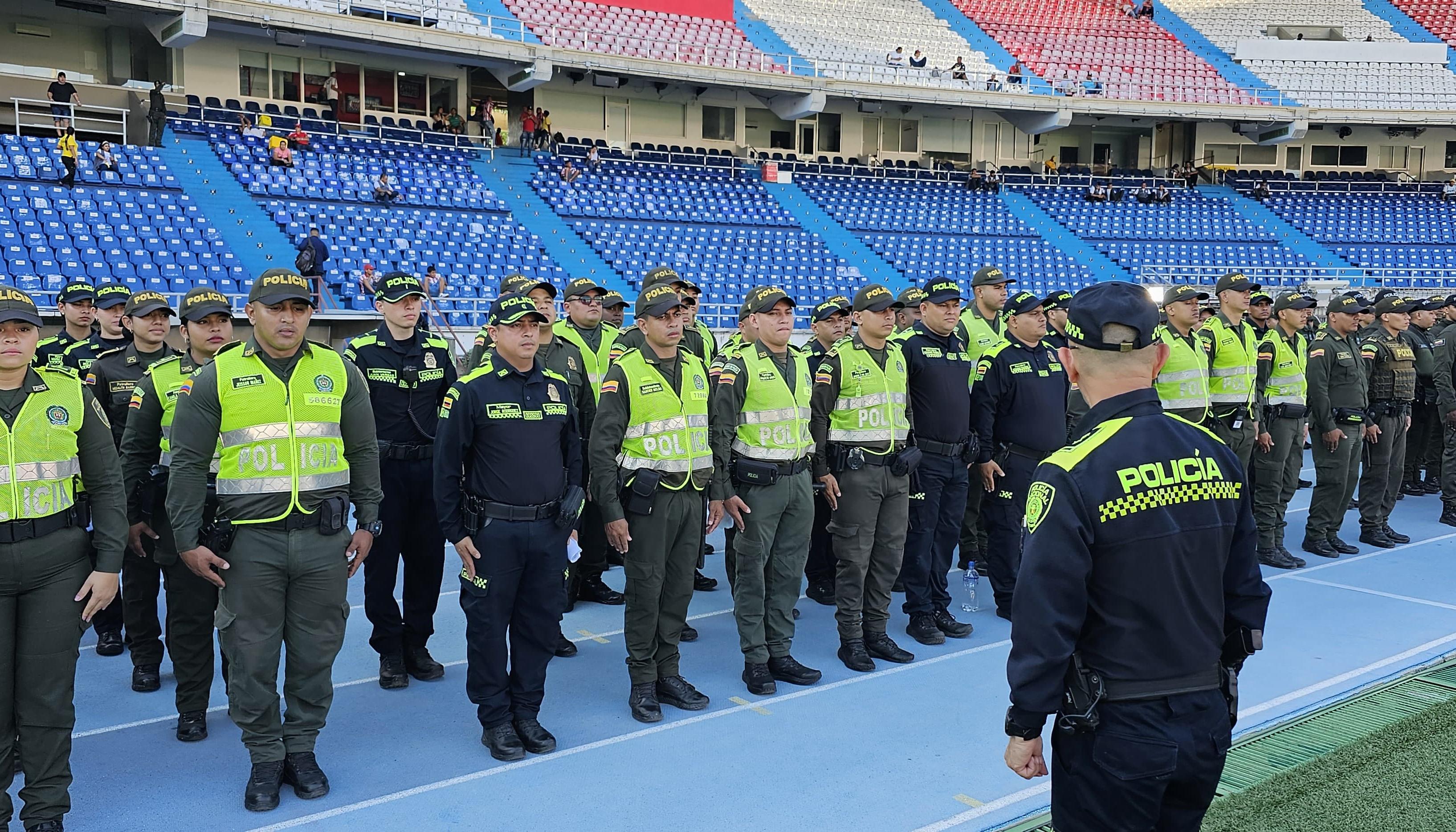 Dispositivo de seguridad para el estadio Metropolitano. 