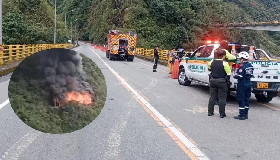 Explosión en túnel en la vía Bogotá - Villavicencio. 