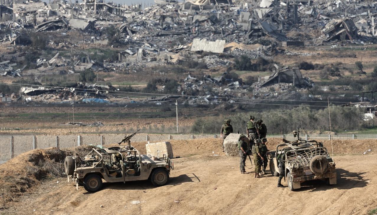 Tropas de Israel en Gaza.