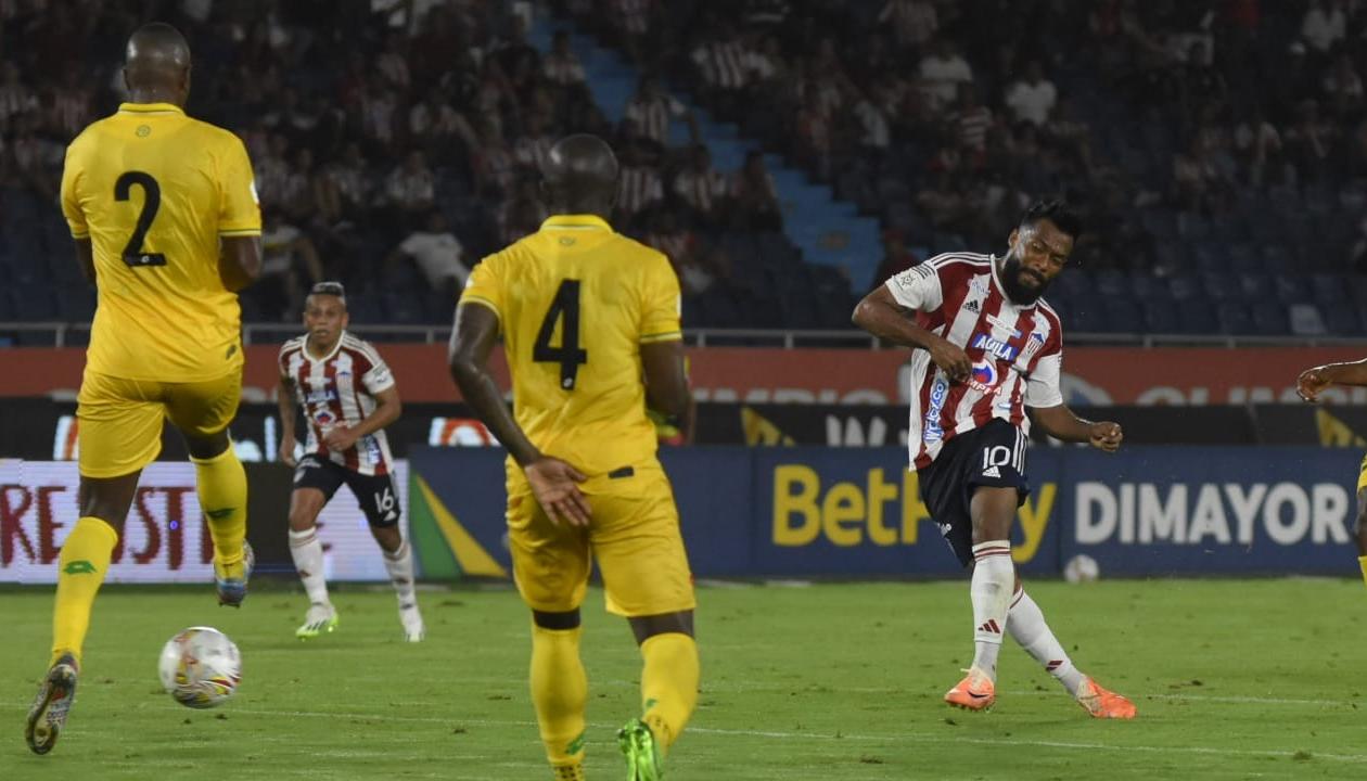 Uno delos partidos Junior-Bucaramanga de 2023.