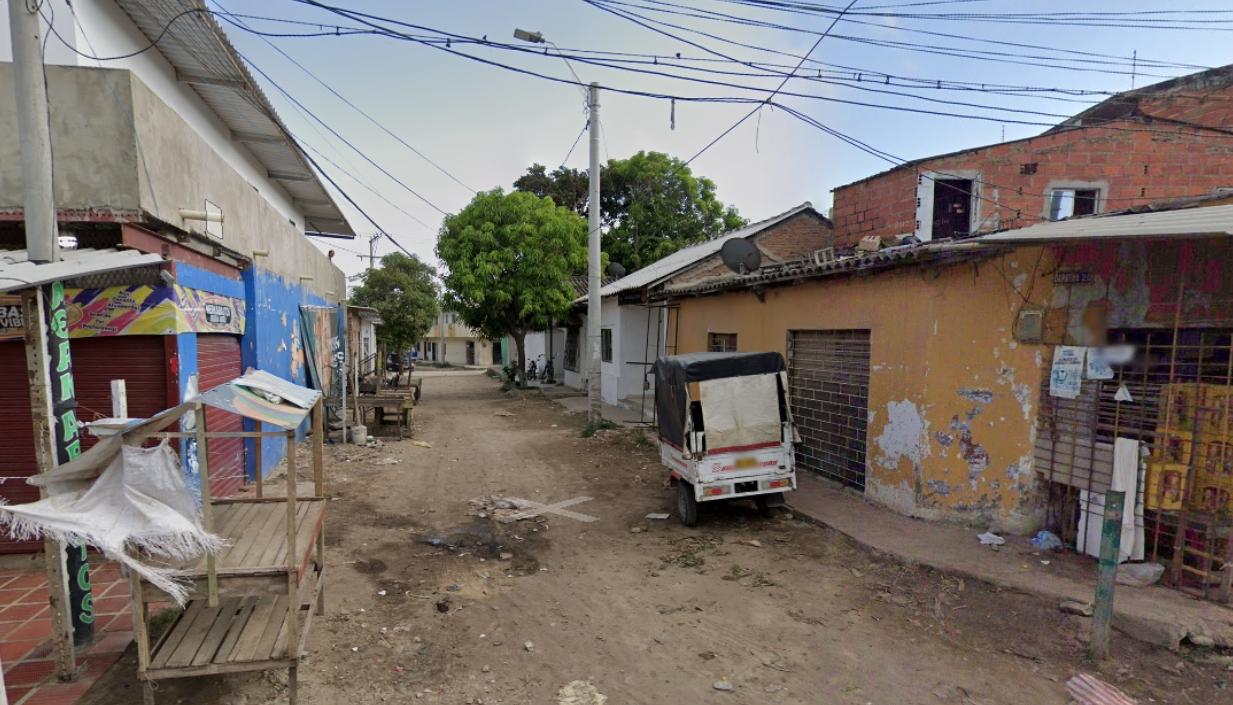 Lugar de los hechos en el mercado de Soledad. 