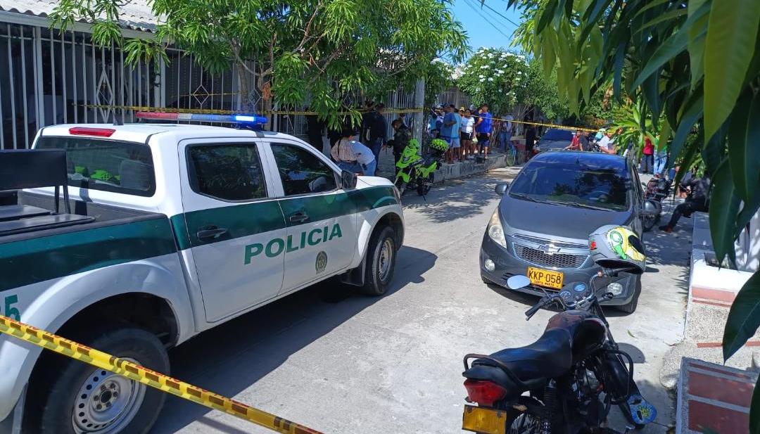 Lugar del asesinato en Villa Olímpica