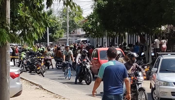 Lugar donde ocurrió el doble crimen. 