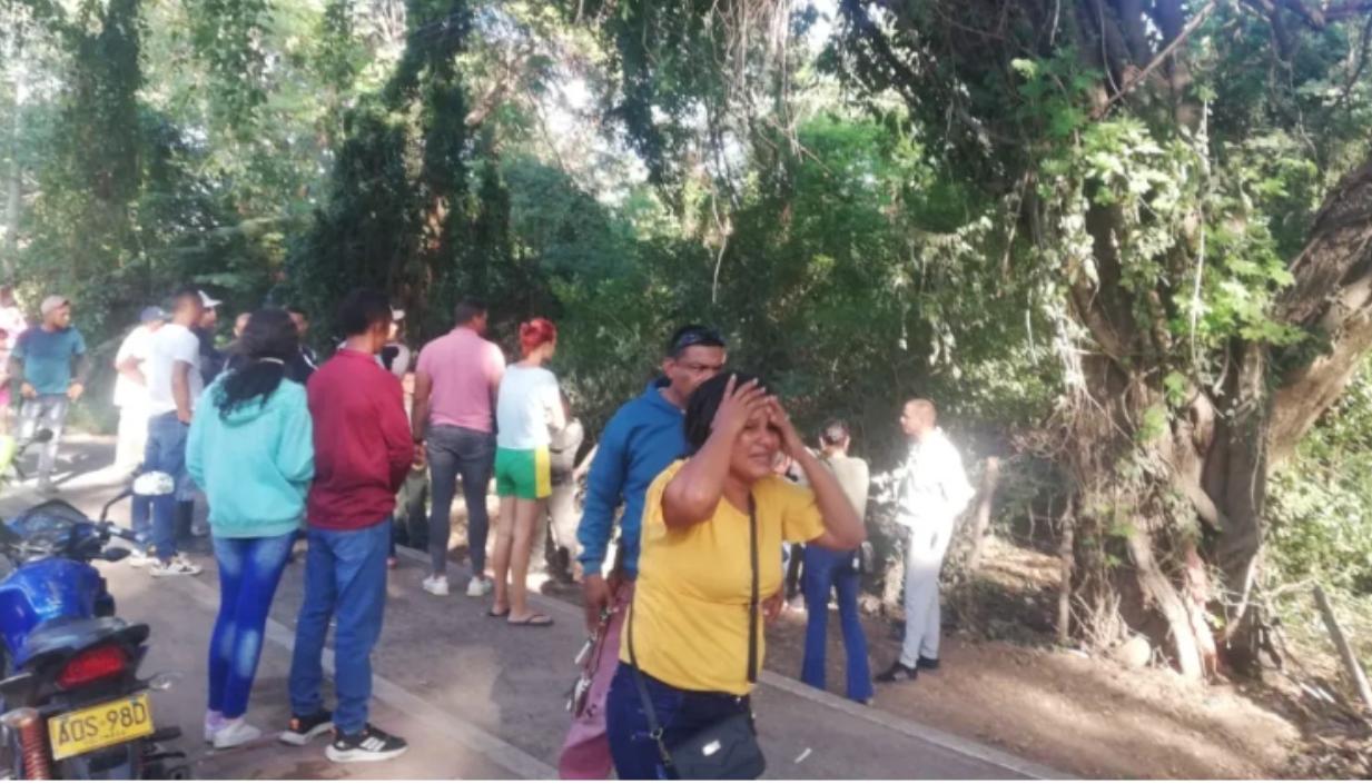 Lugar donde fueron hallados los cuerpos de los niños. 