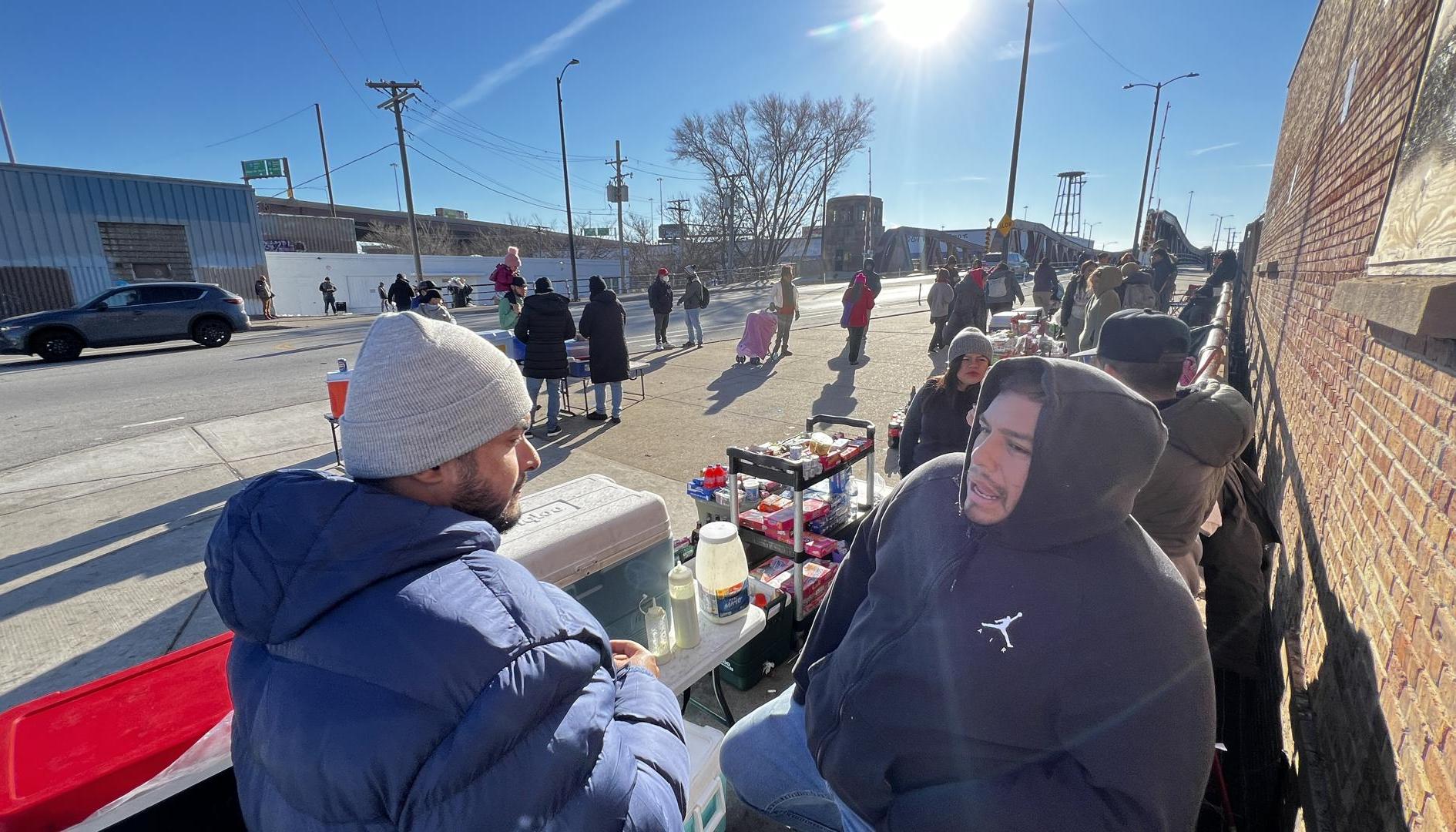 Migrantes en Chicago. 