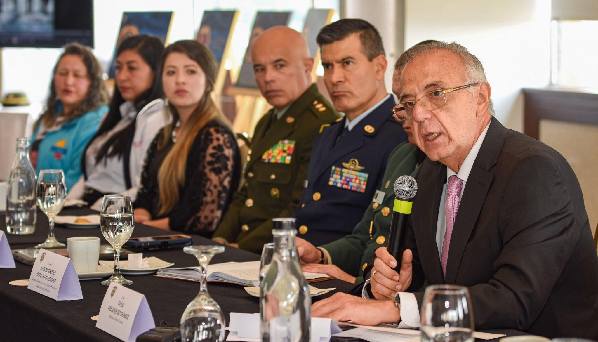 El Ministro de Defensa, Iván Velásquez.