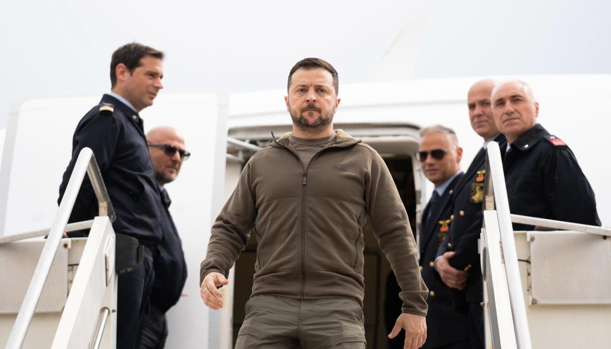 El presidente de Ucrania, Volodímir Zelenski. 