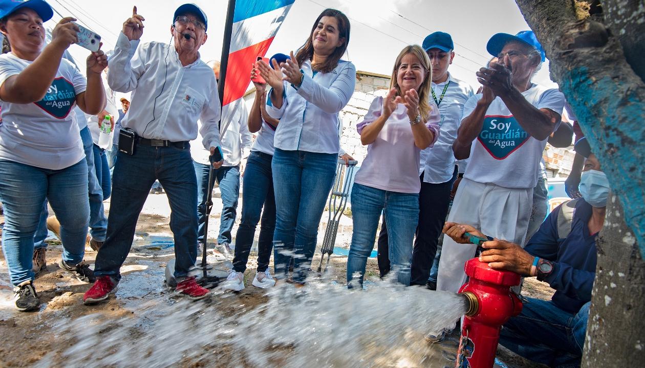 Una de las obras entregadas.