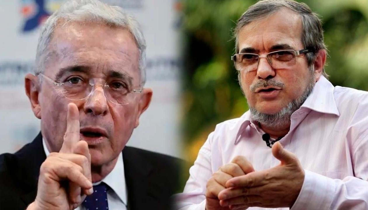 Álvaro Uribe y 'Timochenko'.