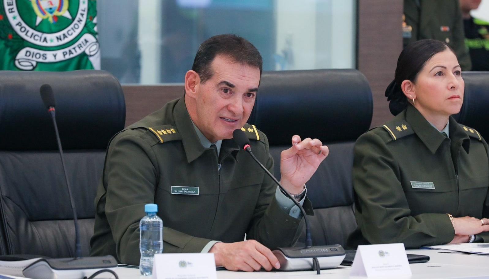 William Salamanca, director general de Policía Nacional.
