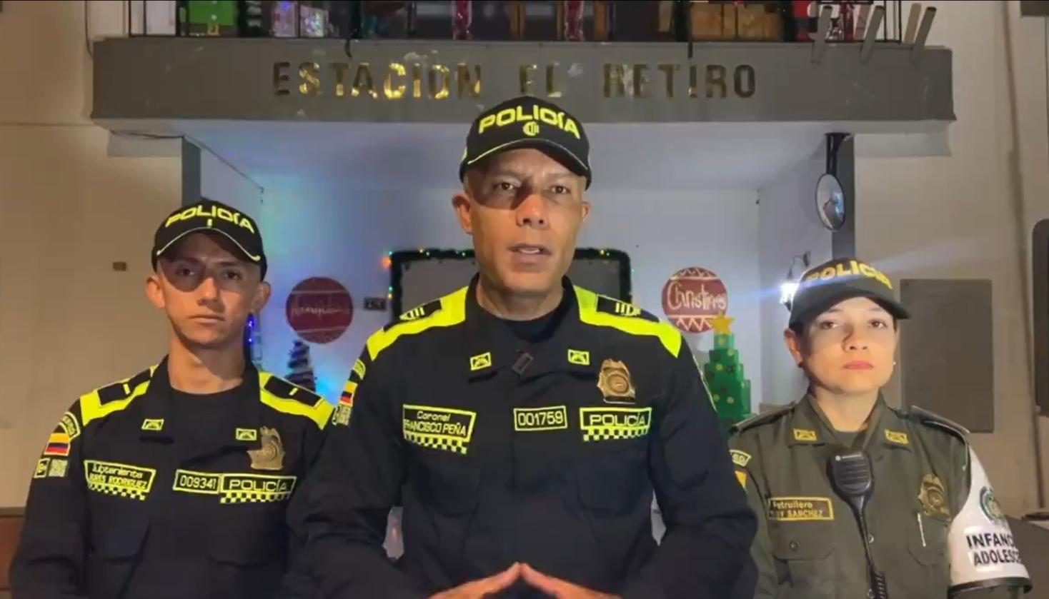 Coronel José Francisco Peña, comandante Policía Antioquia