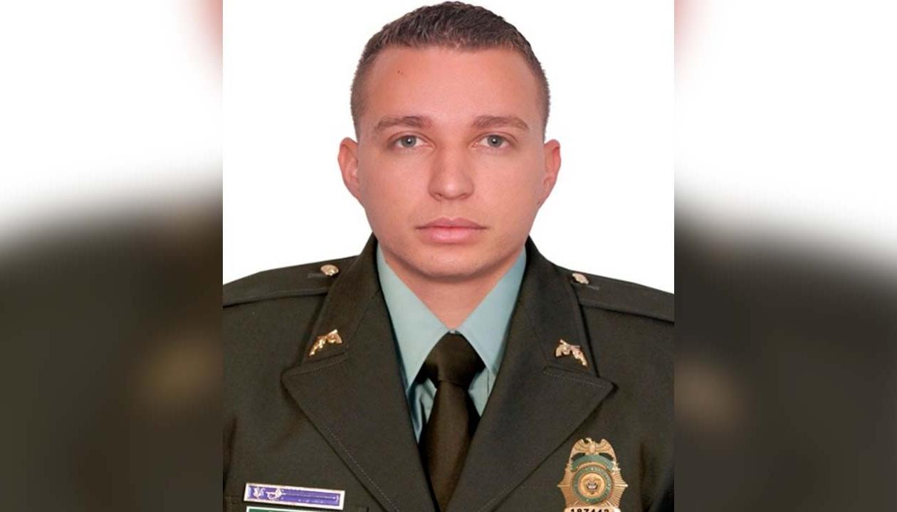 Carlos Eduardo Celine Padilla, patrullero de la Policía.