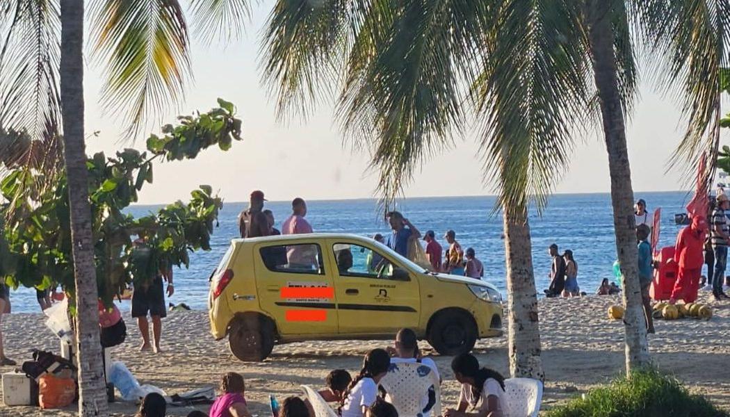 El taxista recorrió las playas de El Rodadero