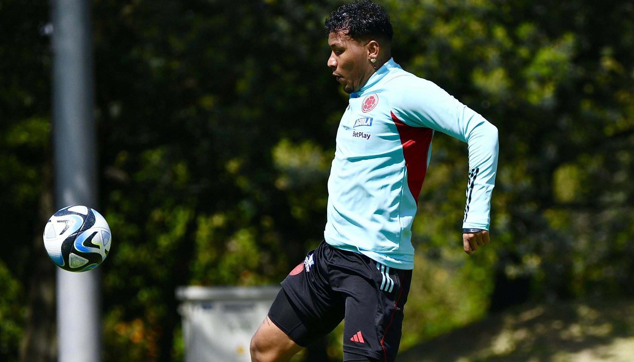 Roger Martínez, delantero de la Selección Colombia. 